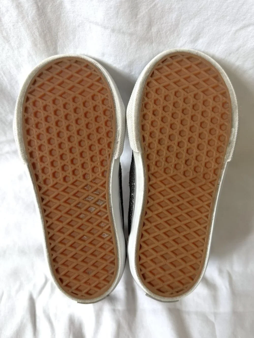 Vans Toddler Sk8-Hi Zip Gray Suede Glitter Sneakers Size 8